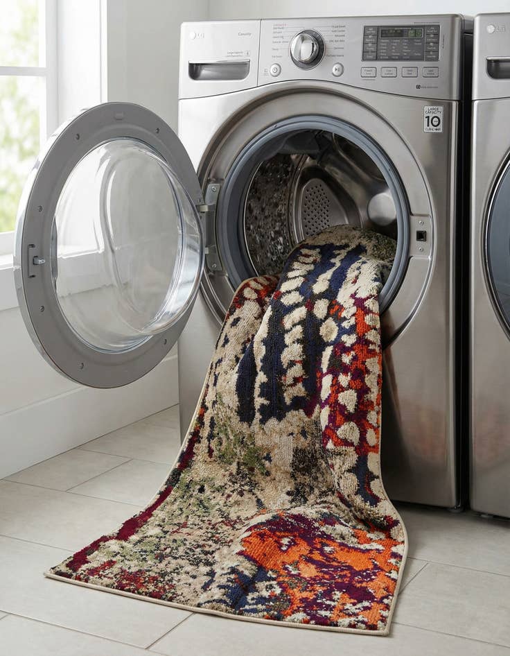 Detail image of  2' 7 x 10'  Washable Haerfest Runner Rug