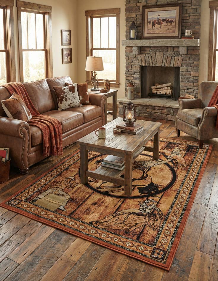 Detail image of  5' 3 x 8' Pioneer Rug