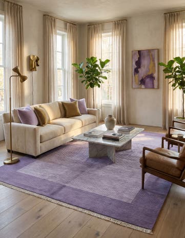 5' 7 x 7' 10 Hand Knotted Darya Wool Rug