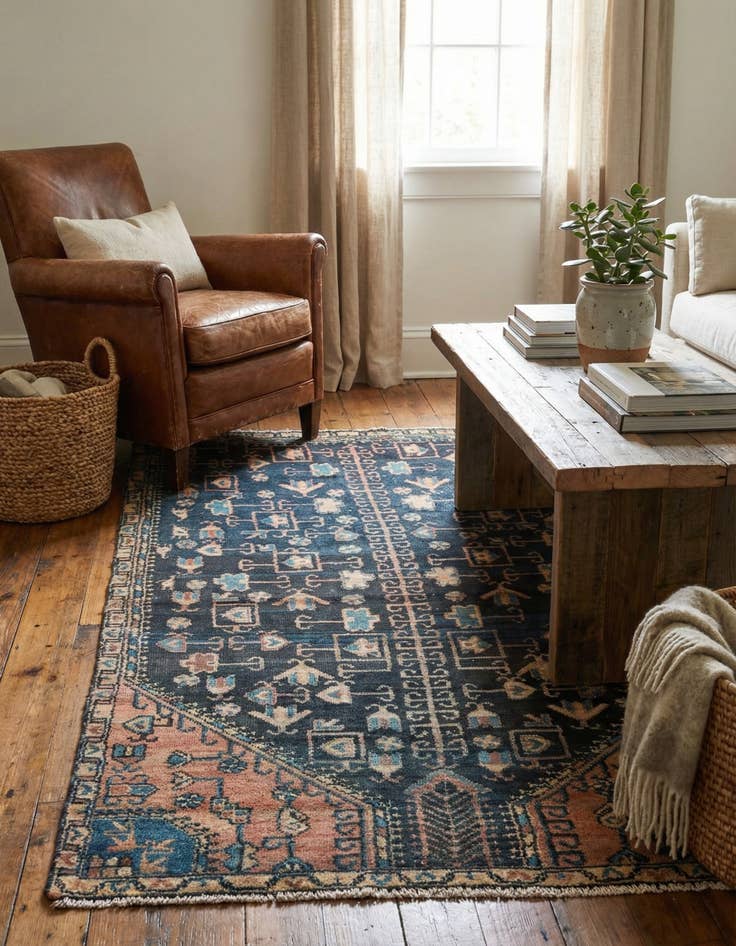 Detail image of 3' x 5' 3  Hand Knotted Ultra Vintage Persian Wool Rug