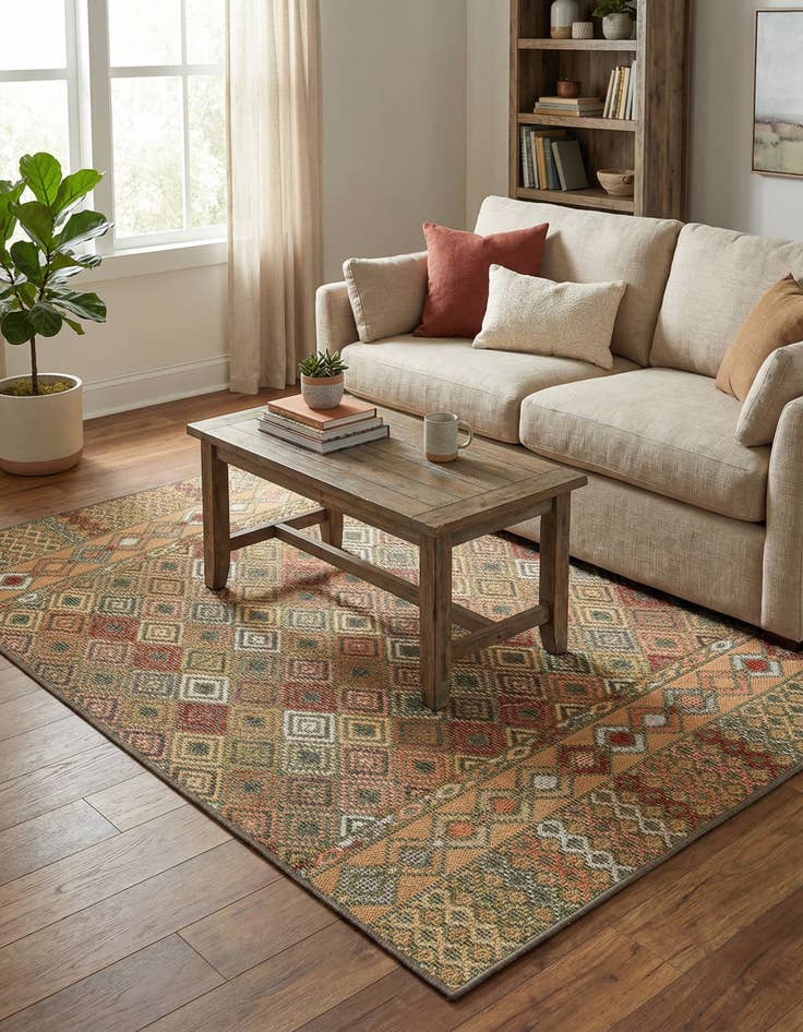 Detail image of  4' x 6'  Washable Baja Indoor / Outdoor Rug