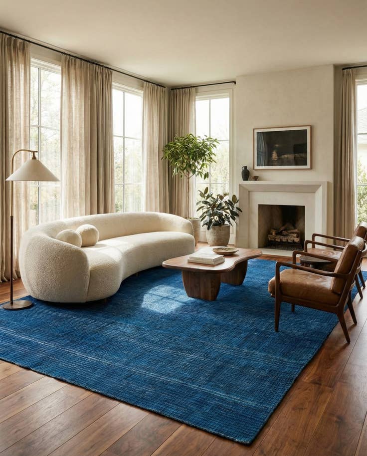 Detail image of 8' 10 x 11' 10 Hand Knotted Darya Wool Rug