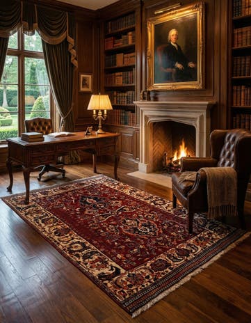 3' 10 x 6' 8 Ghashghai Wool Rug