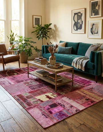 5' 10 x 7' 8 Hand Knotted Ultra Vintage Persian Wool Rug