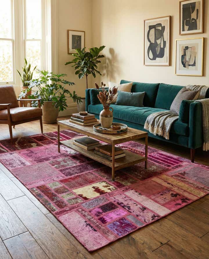 5' 10 x 7' 8 Hand Knotted Ultra Vintage Persian Wool Rug