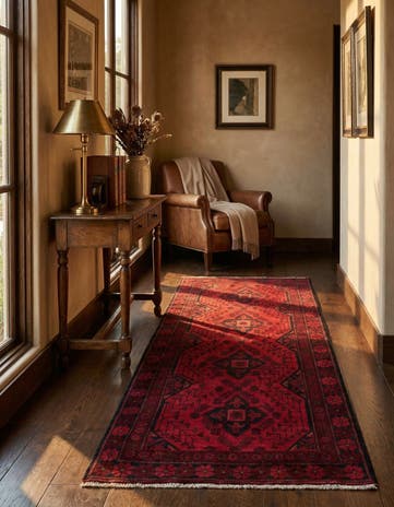 2' 8 x 6' 5 Hand Knotted Khal Mohammadi Wool Runner Rug