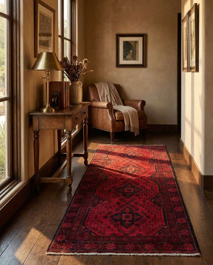 2' 8 x 6' 5 Hand Knotted Khal Mohammadi Wool Runner Rug