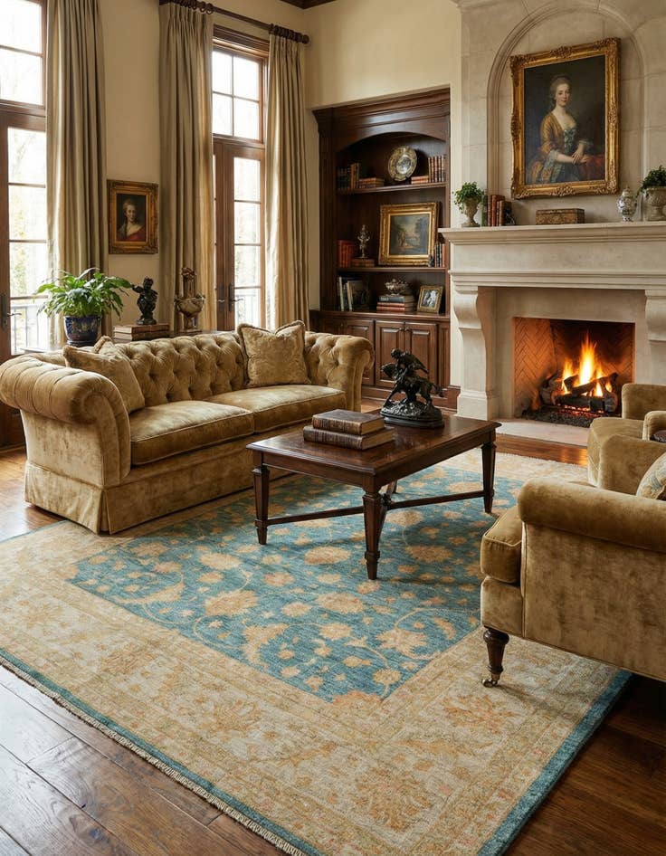 Detail image of  8' 2 x 9' 7 Kaizar Wool Rug