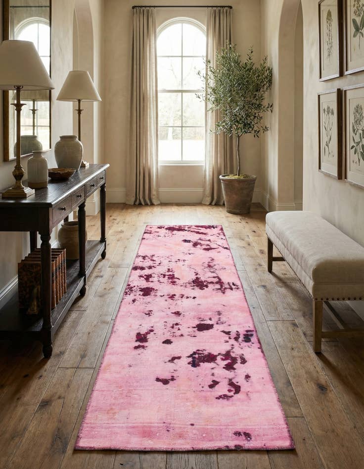 Detail image of 2' 6 x 9' 6  Hand Knotted Ultra Vintage Persian Wool Runner Rug