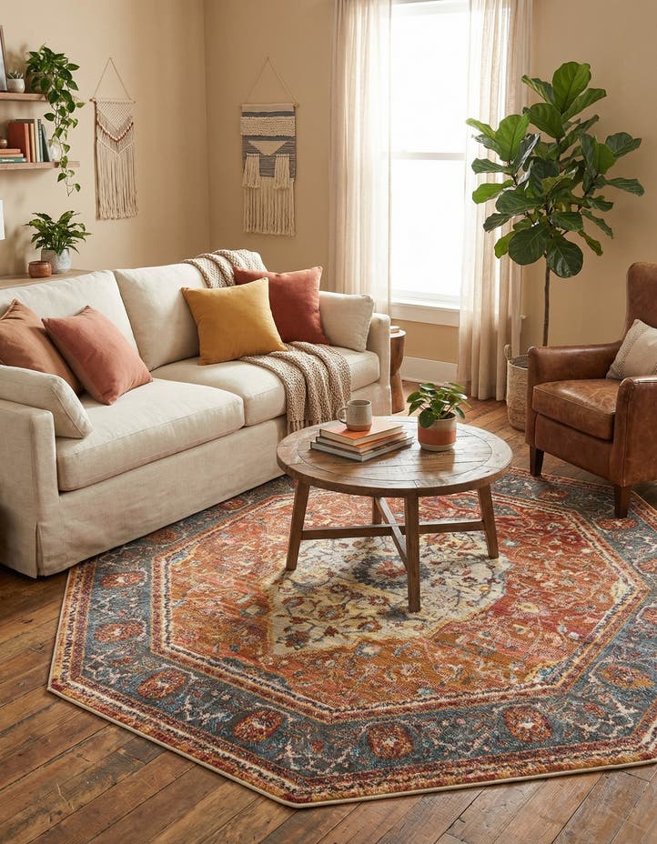 5' 3 x 5' 3 Santiago Octagon Rug
