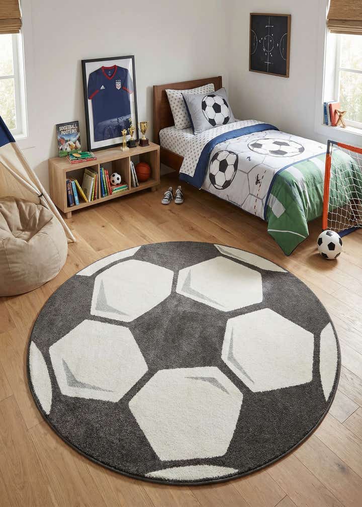 7' x 7' Whimsy Kids Round Rug