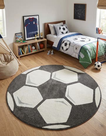 7' x 7' Whimsy Kids Round Rug