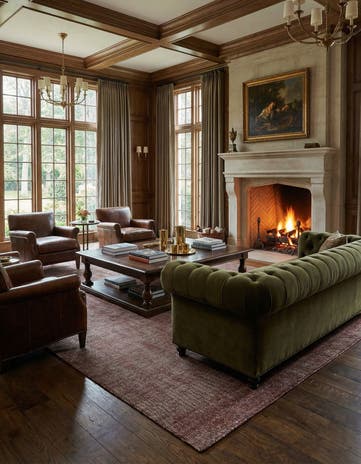 10' x 14' 1 Hand Woven Jill Zarin English Manor Wool Rug