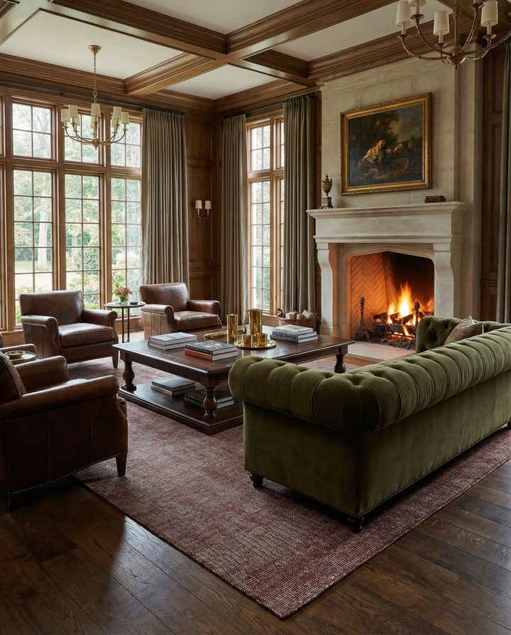 10' x 14' 1 Hand Woven Jill Zarin English Manor Wool Rug