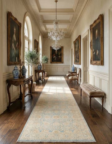 4' x 27' 8 Ziegler Wool Runner Rug