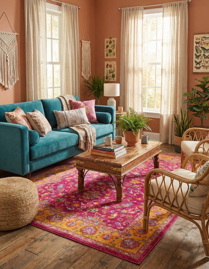 Detail image of 6' 7 x 9' Medina Rug