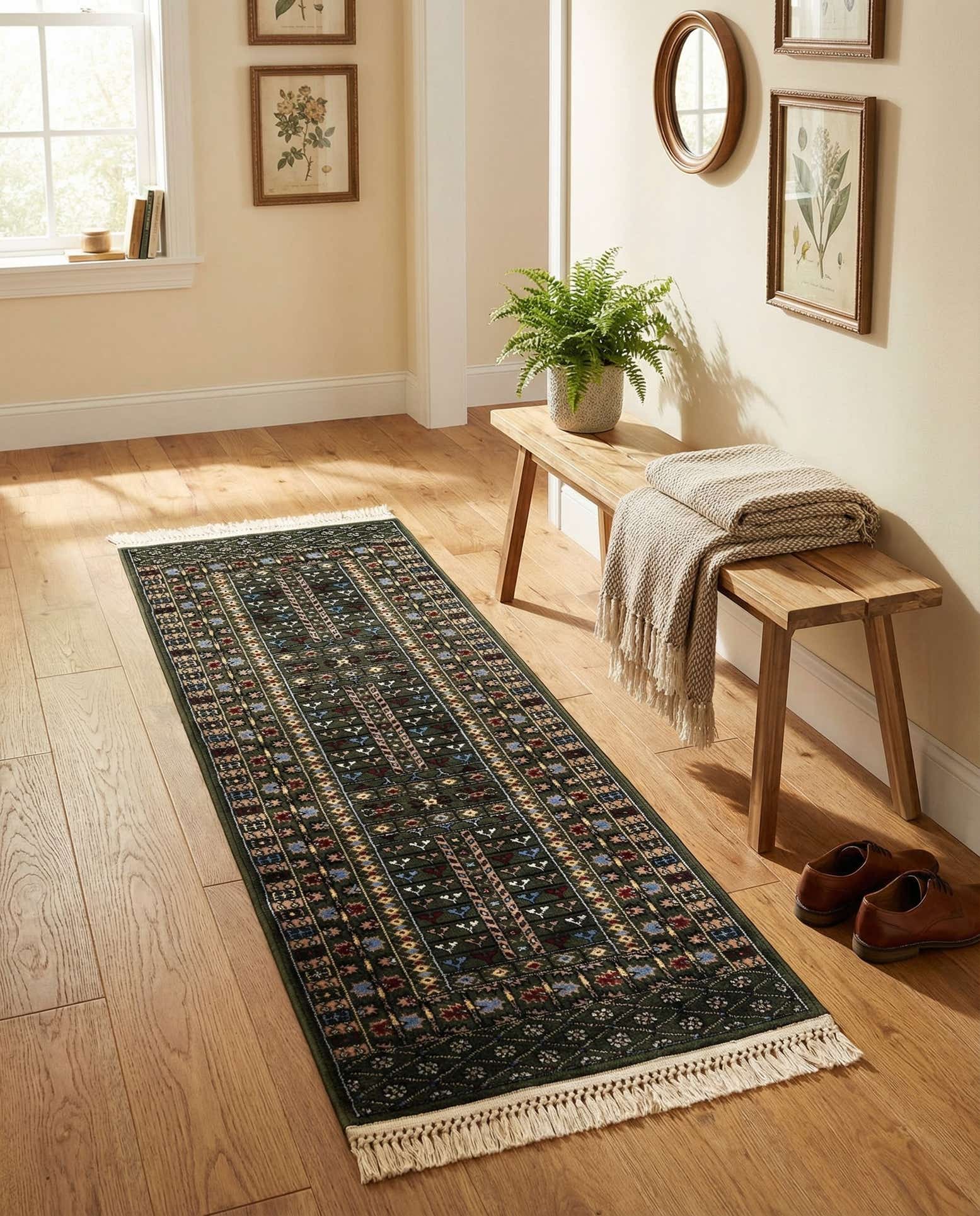 2' x 6' Bokhara Runner Rug