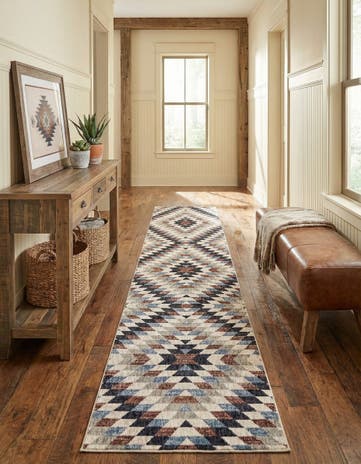 2' 7 x 12' Eco Southwestern Runner Rug