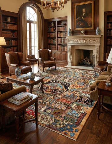9' 8 x 12' 6 Kashmar Wool Rug
