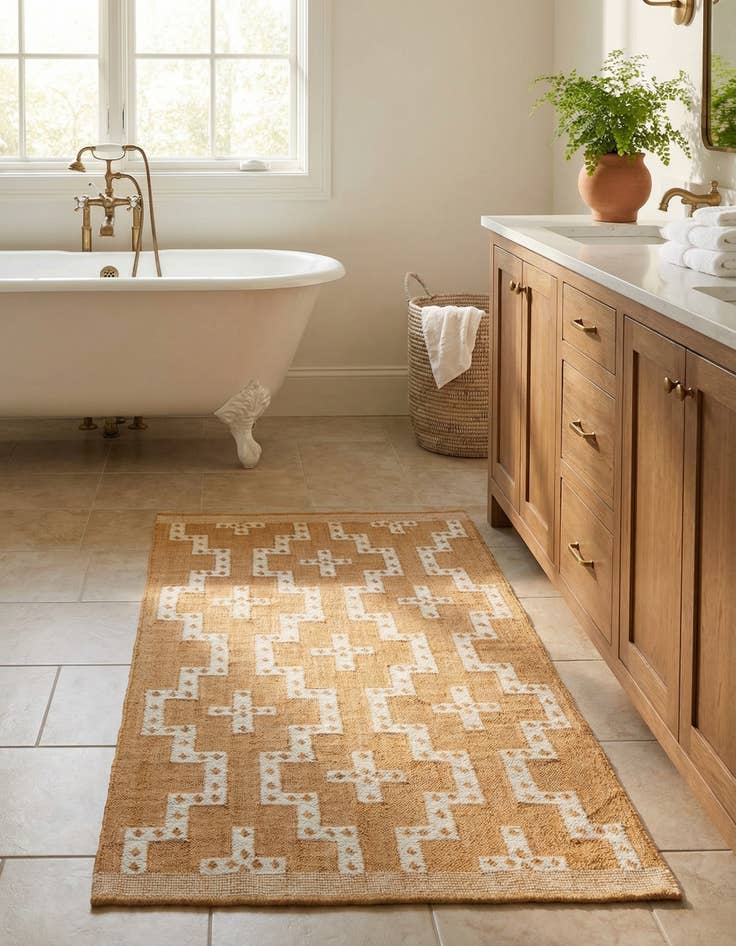 Detail image of 4' x 6' 2  Hand Woven Kilim Jute Rug