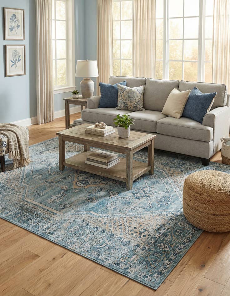 Detail image of  5' 3 x 8' Newport Rug