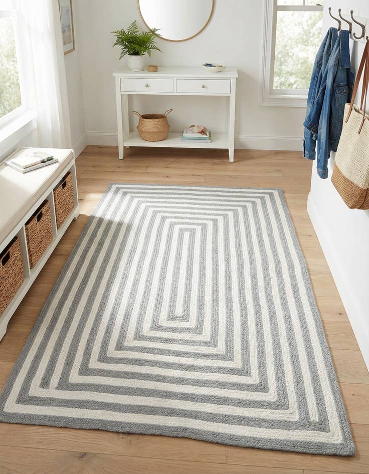 Detail image of 4' 1 x 6' 1 Easy-Clean Eco Verse Washable Indoor / Outdoor Rug