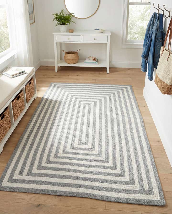 4' 1 x 6' 1 Easy-Clean Eco Verse Washable Indoor / Outdoor Rug