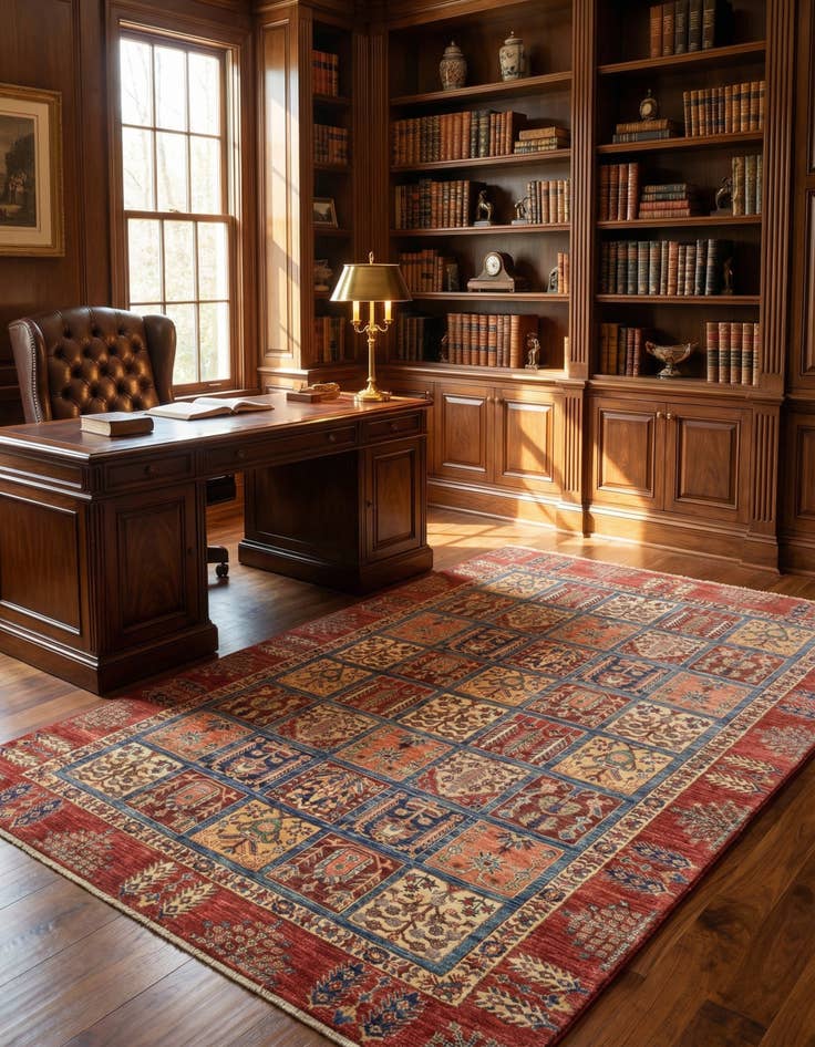 Detail image of 5' 10 x 7' 9  Hand Knotted Ariana Ziegler Rug