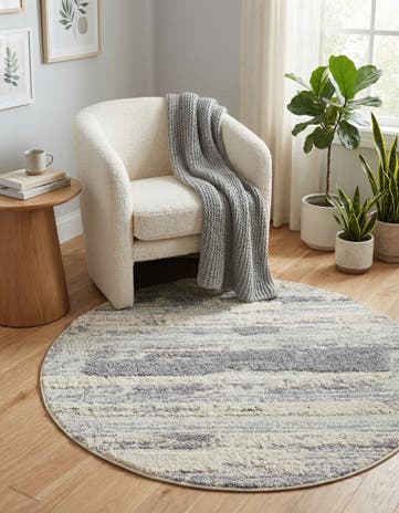Sand Cherokee Round Rug