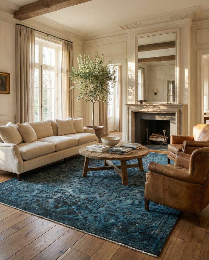 6' 6 x 9' 1 Hand Knotted Ultra Vintage Persian Wool Rug