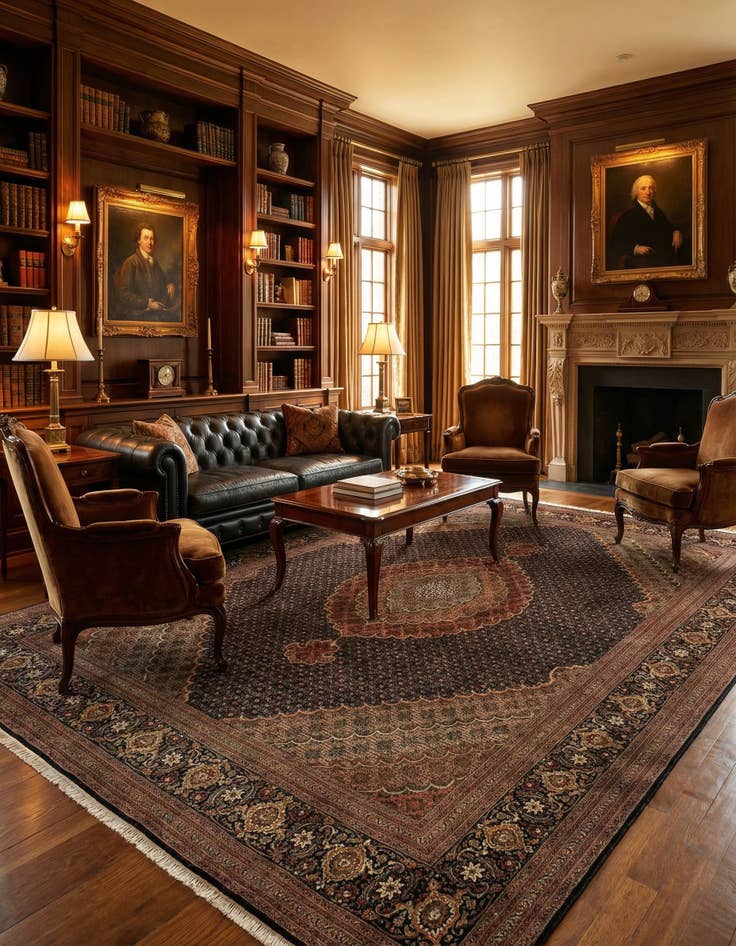 Detail image of 8' 3 x 11' 4 Tabriz Mahi Rug