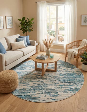7' x 7' Oasis Round Rug