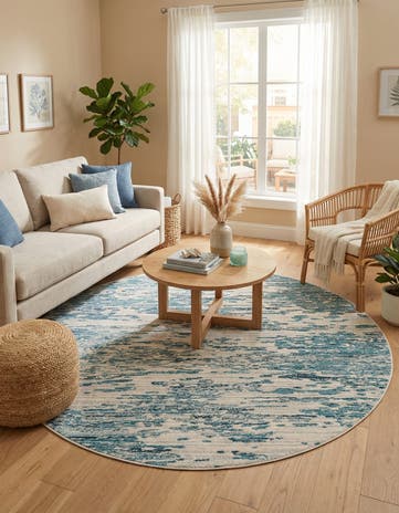 7' x 7' Oasis Round Rug