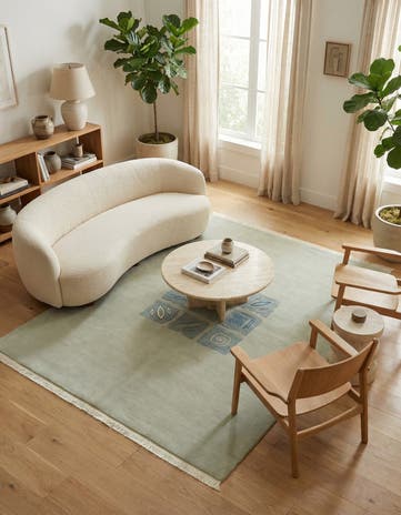5' 7 x 7' 7 Hand Knotted Nepal Wool Rug