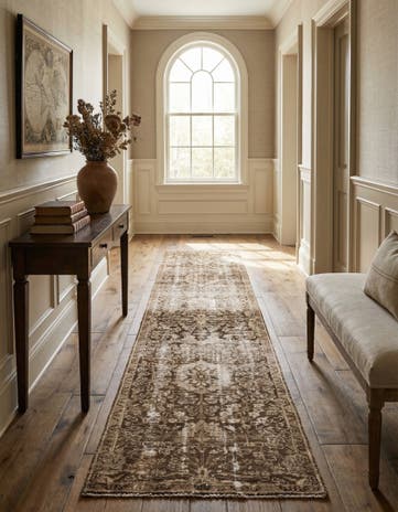 2' 2 x 9' 5 Hand Knotted Ultra Vintage Persian Wool Runner Rug
