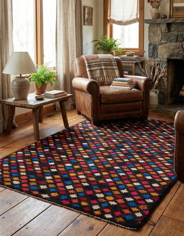 4' x 6' Hand Knotted Balouch Wool Rug