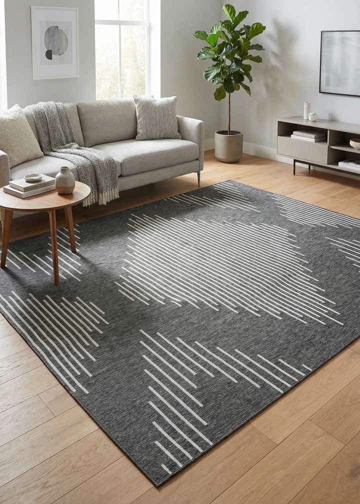 9' x 12' Easy-Clean Modern Indoor / Outdoor Rug