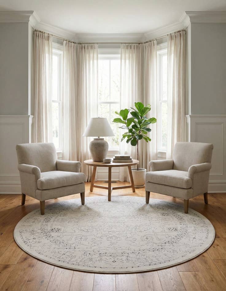 Detail image of 7' 10 x 7' 10 Isabella Round Rug