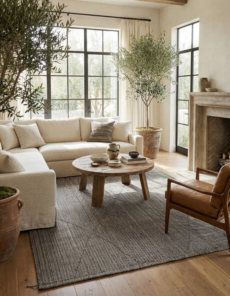 Detail image of 8' 10 x 12' 1  Hand Knotted Moroccan Wool Rug