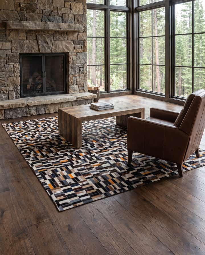 5' 1 x 7' 11 Cowhide - Patchwork Rug