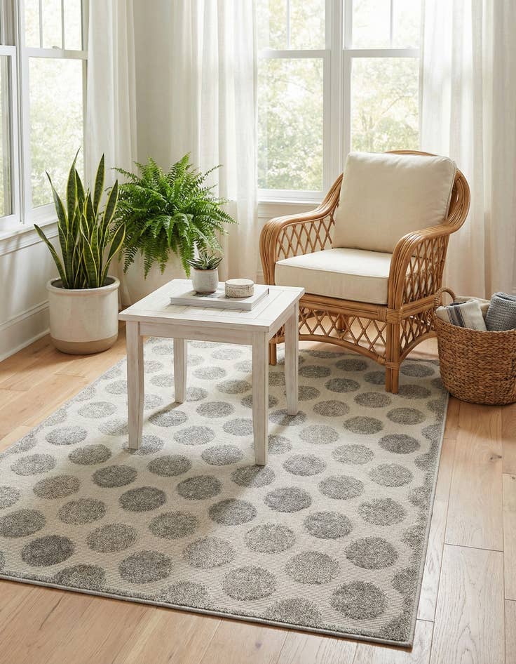 Detail image of  4' x 6'  Washable Sabrina Soto Indoor / Outdoor Rug
