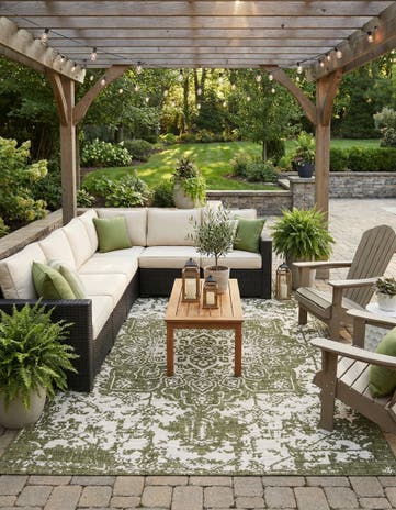 9' x 12' Easy-Clean Jill Zarin Dubai Indoor / Outdoor Rug