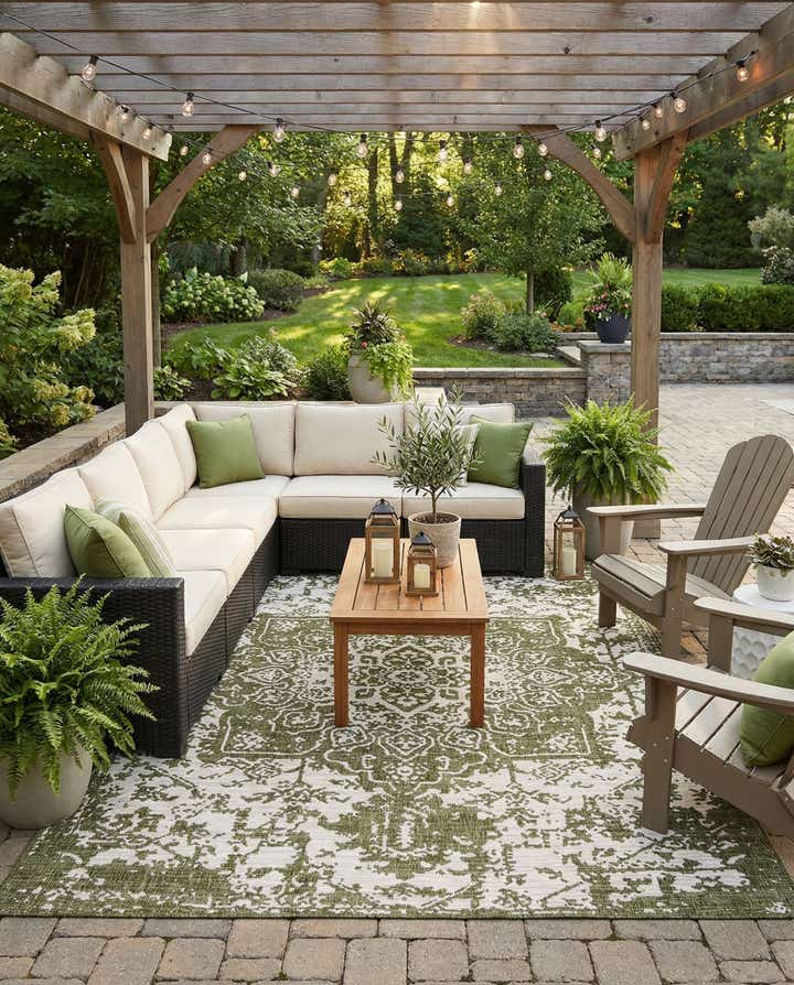 9' x 12' Easy-Clean Jill Zarin Dubai Indoor / Outdoor Rug