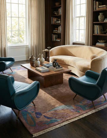 8' 3 x 9' 9 Hand Knotted Tibet Wool Rug