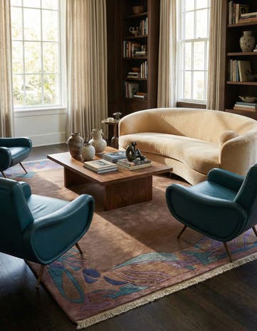 8' 3 x 9' 9 Hand Knotted Tibet Wool Rug