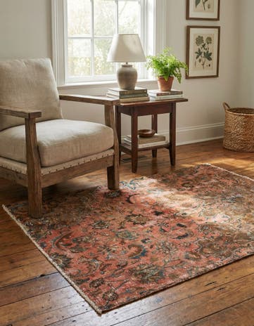 3' 8 x 4' 8 Hand Knotted Ultra Vintage Persian Wool Rug