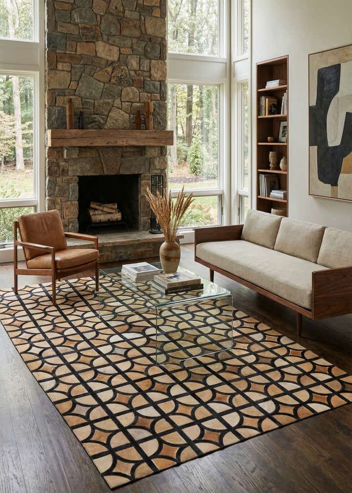 5' x 7' 9 Cowhide Rug