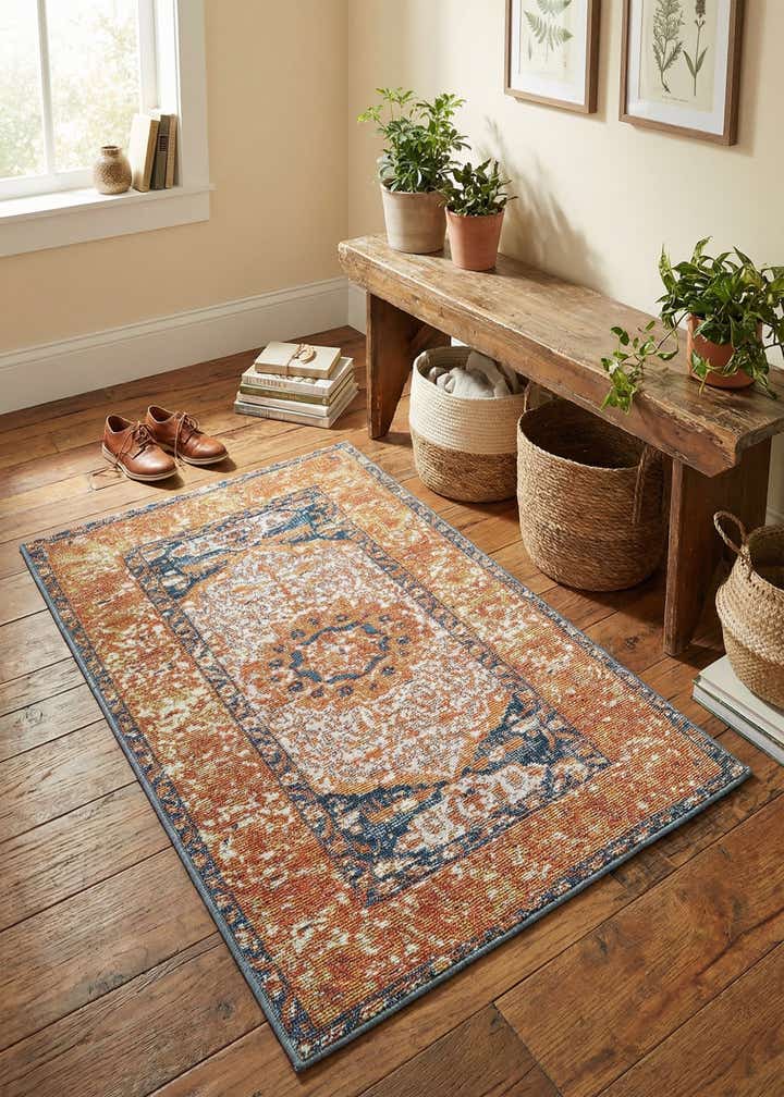 2' x 3' Easy-Clean Traditional Indoor / Outdoor Rug