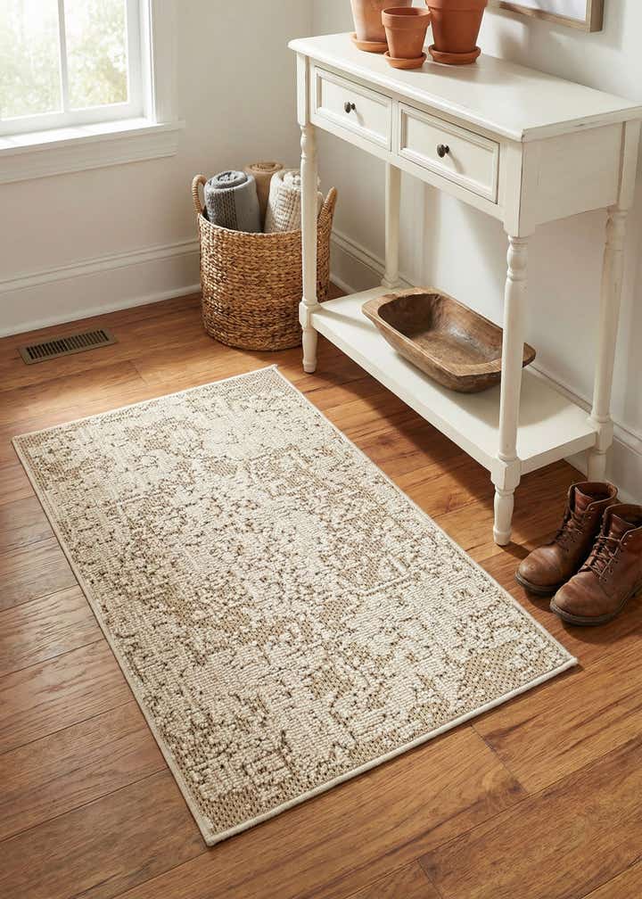 2' x 3' 1 Easy-Clean Traditional Indoor / Outdoor Rug