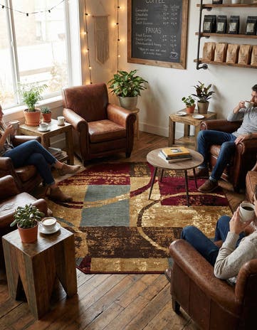 Cafe Octagon Rug